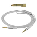 Geekria Audio Cable with Mic Compatible with Skullcandy Hesh Evo, Hesh 3 Headphones Cable, 1/8" (3.5mm) to 3.5mm Replacement Stereo Cord with Inline Microphone and Volume Control (5.5 ft/1.7 m)
