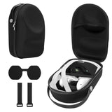 Geekria Shield Storage Case Carrying Case Compatible with Meta Quest 3, Drop and Scratch Proof Portable Bag Protect VR Device and Accessories, Suitable for Travel and Home Bag (Black)
