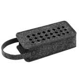 Geekria Felt Speaker Case Cover Compatible with Anker Soundcore Case, Skullcandy Terrain XL, Protective Soft Skin, Replacement Portable Speakers Travel Carrying Sleeve (Black)