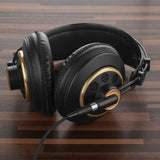 Geekria Audio Cable Compatible with AKG Q701, K702, K712, K271S, K271MKII, K240S, K245, K241, K175, K171, K240 Studio, K240S, K240 Cable, 3.5mm Braided Nylon Replacement Stereo Cord (6ft / 1.7m)
