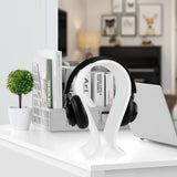 Geekria Acrylic Omega Headphones Stand for Over-Ear Headphones, Gaming Headset Stand, Desk Display Hanger Compatible with Sony WH-1000xm4, AKG, Sennheiser, Jabra, Studio, B&o (Frosted)