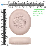 Geekria QuickFit Replacement Ear Pads for Jabra Evolve2 65 UC, Evolve2 65 MS, Evolve2 40 UC, Evolve2 40 MS, Elite 45h Headphones Ear Cushions, Headset Earpads, Ear Cups Cover Repair Parts (Beige)