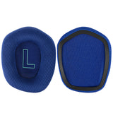 Geekria Comfort Mesh Fabric Replacement Ear Pads for Logitech G733, G535, G335 Headphones, Ear Cushions (Blue)