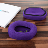 Geekria Comfort Mesh Fabric Replacement Ear Pads for Logitech G733, G535, G335 Headphones Ear Cushions, Repair Parts with Video Guide (Purple)
