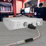 Geekria 4-Pin XLR Balanced Male to 4.4mm Balanced Female Headphones Audio Adapter Cable, OCC Copper Silver Plated Upgrade Audio Conversion Cord, Compatible with Amplifiers, Microphones (20cm/8'')