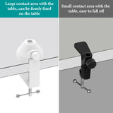 Geekria for Creators Microphone Desk Mount Clamp, Boom Arm Clamps for Adjustable Mic Stand Compatible with Rode PSA1+, TONOR T20, Aokeo AK-35, InnoGear Microphone Arm (White)