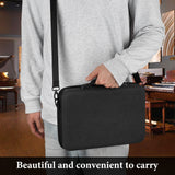 Geekria Hard Shell Travel Carrying Case, Drum Machine Bag Compatible with Teenage Engineering EP-133 K.O. II, EP-1320 Medieval Sampler (Dark Gray)