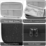 Geekria Carrying Case for Insta360 X5, Hard Shell Travel Storage Case Compatible with Insta360 X5, X4, Water-Resistance Protective Hard with Cable Storage, Camera Accessories (Dark Grey)