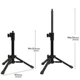 Geekria for Creators Telescoping Tabletop Tripod Microphone Stand, Desktop Mic Stand with Foldable Non-Slip Feet, Compatible with ATH AT2020USB, AT2035, AKG D5, P120, P220, Behringer XM8500