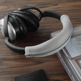 Geekria Flex Fabric Headband Cover Compatible with Bose QuietComfort QC 15, QC2 Headphones, Sweat-Resistant, Replacement Repair Part, Easy DIY Installation (Gray)