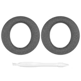 Geekria Comfort Linen Replacement Ear Pads for Sony PlayStation Pulse Elite Headphones Ear Cushions, Headset Earpads, Ear Cups Cover Repair Parts (Grey)
