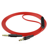 Geekria Audio Cable with Mic Compatible with Skullcandy Hesh Evo, Crusher Evo, Crusher Wireless, Cassette, Riff 2, 3.5mm Aux Replacement Stereo Cord with Inline Microphone (4 ft/1.2 m)