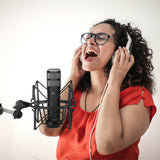 Geekria for Creators Microphone Shock Mount Compatible with Rode NT-USB, NT1-A, NT2-A, NT1000, NT2000, Procaster, K2, Mic Anti-Vibration Suspension Adapter Clamp Mic Holder Clip (Black / Metal)
