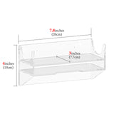 Geekria Acrylic Wall-Mounted Speaker Bracket Compatible with Beats Pill, Suitable for Bathroom, Kitchen, Toilet, Bedroom, Office Wall Mounting (Transparent)