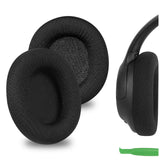 Geekria Comfort Mesh Fabric Replacement Ear Pads for Sony WH-CH700N, WH-CH710N, WH-CH720N Headphones Ear Cushions, Headset Earpads, Ear Cups Cover Repair Parts (Black)