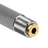 Geekria 3.5mm Balanced Male to 2.5mm Female Audio Adapter, Aluminum Alloy Adapter for Player and Amplifier, Gold-Plated Pins, Compatible with Audio Devices