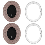 Geekria SNAP Ear Pads Replacement Kit for Beats Studio Pro Headphones, Magnetic Easy Switch Ear Cushions, Exchange Earpads in Seconds, Ear Cups Cover (Grid Brown Protein Leather, 1 Pair)