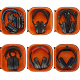 Geekria Shield Gaming Headset Case for Large Over-Ear Headphones, Replacement Hard Shell Travel Carrying Bag with Cable Storage, Compatible with Sony WH-G700, MDR-G300 Headsets (Dark Grey)