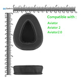 Geekria QuickFit Replacement Ear Pads for Skullcandy Aviator, Aviator 2, Aviator2.0 Headphones Ear Cushions, Headset Earpads, Ear Cups Cover Repair Parts (Black)