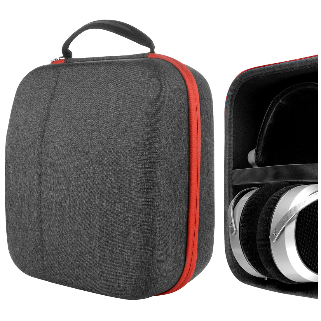 Geekria Shield Headphones Case for Large-Sized Over-Ear Headphones,  Replacement Hard Shell Travel Carrying Bag with Cable Storage, Compatible  with