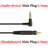 Geekria Audio Cable Compatible with Sennheiser Game One, Game Zero, PC 373D, GSP 350, GSP 500, GSP 600 Headsets, 2.5mm AUX Gaming Headset Replacement Stereo Cord (5.6ft/1.7m)