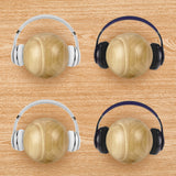 Geekria Wooden Sphere Headphone Stand, Wall Mount Headset Holder, Headset Hanger for On-Ear, Over-Ear Headphones, Compatible with Bose, Sony, JBL, Beats, AKG