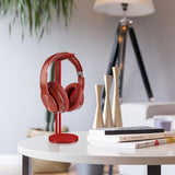 Geekria Aluminum Alloy Headphones Stand for Over-Ear Headphones, Gaming Headset Holder, Desk Display Hanger with Solid Heavy Base, Compatible with Bose, Sennheiser, HyperX Gaming Headset (Red)