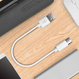 Geekria USB Speakers Short Charger Cable Compatible with Sony SRS-XB32/XB22/XB20/XB31/XB41/X11, USB Replacement Power Charging Cord (1ft/30cm 2Pack)
