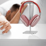 Geekria Aluminum Alloy Headphones Stand for Over-Ear Headphones, Gaming Headset Holder, Desk Display Hanger Compatible with Sony WH-1000XM5 (Silver)