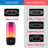 Geekria USB Speakers Short Charger Cable Compatible with JBL TUNE 700BT, 450BT, LIVE 500BT, T110BT, Free, USB to Micro-USB Replacement Power Charging Cord (1 ft / 30 cm 2 Pack)