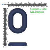 Geekria Silicone Earpads Cover Compatible with Sony WH-1000XM5, WH1000XM5 Wireless Headphones, Ear Cups Cover / Ear Cushions Cover Sweatproof & Easily Washable (Blue)