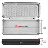 Geekria 90%-96% Keyboard Case, Hard Shell Travel Carrying Bag for 100 Keys Computer Mechanical Portable Keyboard, Compatible with AULA F99, EPOMAKER TH98 96%, Keychron K4/ K4 Pro/ V5/ Q5