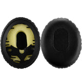 Geekria QuickFit Replacement Ear Pads for Bose QC3 ON-EAR, QuietComfort 3 Headphones Ear Cushions, Headset Earpads, Ear Cups Cover Repair Parts (Black)