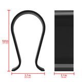 Geekria Acrylic Omega Headphone Stand for Over-Ear Headphones, Gaming Headset Stand, Desk Display Hanger Compatible with Sony, AKG, Sennheiser, JVC, Philips, Bang & Olufsen Headsets (Black)