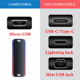 Geekria USB Speakers Short Charger Cable Compatible with Sony SRS-XB32/XB22/XB20/XB31/XB41/X11, USB Replacement Power Charging Cord (1ft/30cm 2Pack)