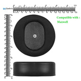 Geekria Sport Cooling Gel Replacement Ear Pads for Audeze Maxwell Wireless Headphones Ear Cushions, Headset Earpads, Ear Cups Cover Repair Parts (Mesh Fabric / Black)