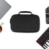Geekria Audio Interface Hard Case Compatible with Focusrite Scarlett 2i2, Protective Hard Shell Travel Carrying Bag with Cable Storage (Grey)