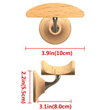 Geekria Wooden Headphone Wall Mount for Over-Ear Headphones, Headset Wall Mount, Headsets Hanger Compatible with AirPods Max, Sony WH-1000XM5, WH-1000XM4, Bose QC45, QC35 Headphones.