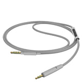Geekria Audio Cable with Mic Compatible with Bose QuietComfort SE, QC45, QC35II, QC35, QC25, 700, 2.5mm Replacement Stereo Cord with Inline Microphone and Volume Control (4 ft / 1.2 m)
