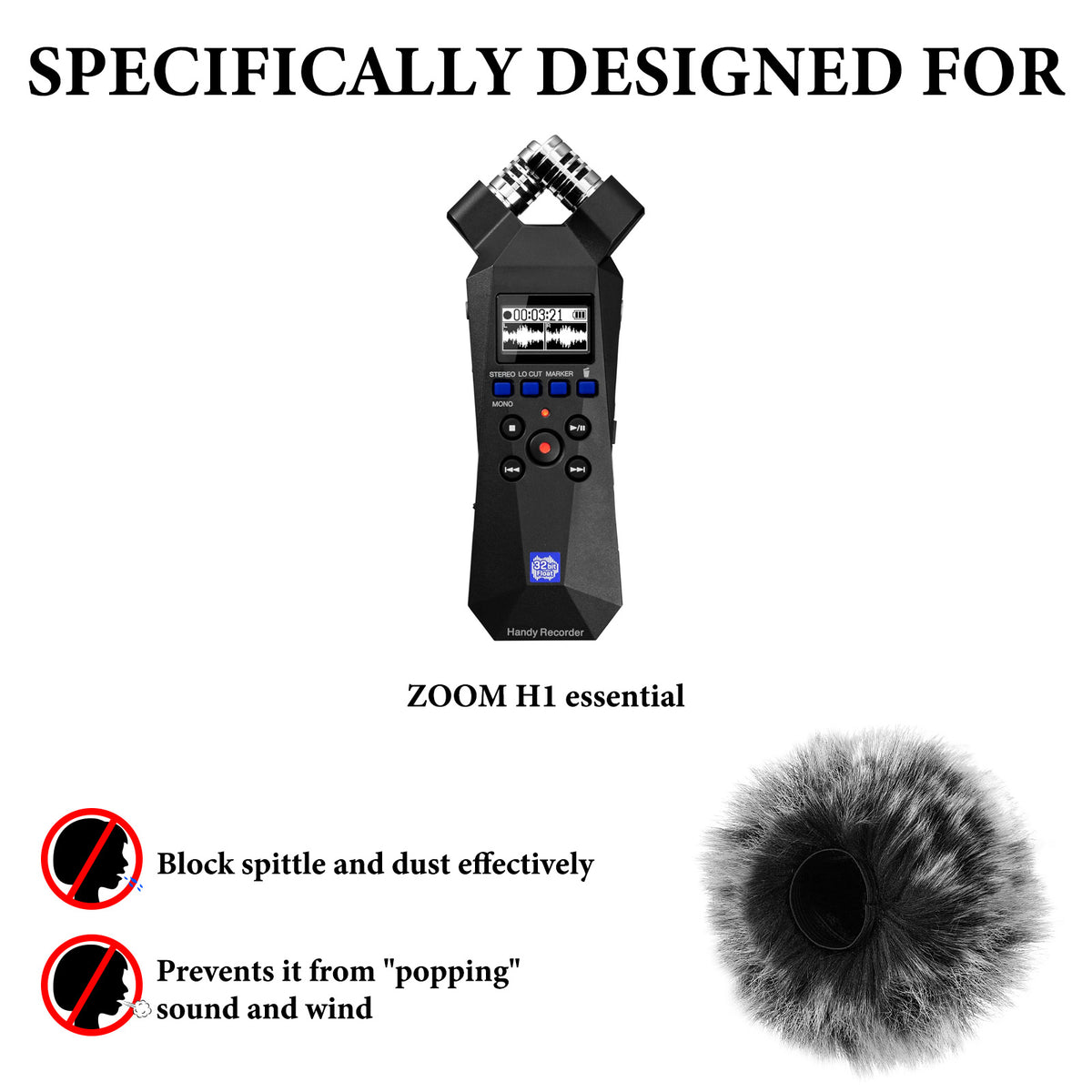 ZOOM H1 essential Windscreenセット Amazon.com: LEFXMOPHY