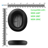 Geekria QuickFit Replacement Ear Pads for Sony MDR-1ABT, MDR-1RBT, MDR-1RNC Headphones Ear Cushions, Headset Earpads, Ear Cups Cover Repair Parts (Black)