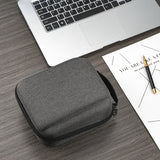 Geekria for Creators Microphone Case Compatible with Blue Snowball Ice Hard Shell Mic Carrying Case, Travel Protective Bag with Cable Storage (Grey)