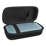 Geekria Shield Speaker Case Compatible with Bose SoundLink Flex 2 Bluetooth, Replacement Hard Shell Portable Speaker Protective Carrying Bag with Cable Storage (Black)
