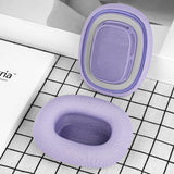Geekria Comfort Mesh Fabric Replacement Ear Pads Compatible with Apple AirPods MAX (A2096), AirPods MAX2 (A3184) Headphones, Ear Cushions, Repair Parts (Purple)