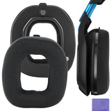 Geekria Comfort Velour Replacement Ear Pads for Logitech Astro A50 Gen 3 Headphones Ear Cushions, Repair Parts (Black)