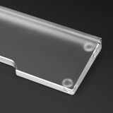Geekria Acrylic TKL Keyboard Wrist Rest, for 80% Layout 87 Key Mechanical Gaming Keyboard.Ergonomic for Easy Typing Pain Relief Compatible with Razer TKL Keyboard, Logitech TKL Keyboard (Frosted)