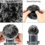 Geekria for Creators Furry Windscreen Compatible with Blue Yeti Nano Mic DeadCat Wind Cover Muff, Windbuster, Windjammer, Fluff Cover Windshield (Grey / 2 Pack)