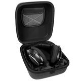 Geekria Shield Case for Large-Sized Over-Ear Headphones, Compatible with Sennheiser HD660s 2, HD599, Replacement Protective Hard Shell Travel Carrying Bag with Cable Storage (Dark Grey)