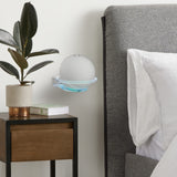 Geekria Acrylic Wall Mount Compatible with 2022 Echo Dot 5th Gen / 4th Gen, 5th Gen with LED Clock & Alexa, Stable and Easy Installation Speaker Mount Stand Protector (Clear)