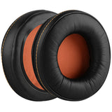 Geekria QuickFit Replacement Ear Pads for SteelSeries SIBERIA 800 840 Headphones Ear Cushions, Headset Earpads, Ear Cups Cover Repair Parts (Black / Orange)